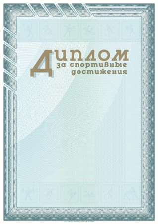Диплом за спортивные достижения (установленный образец)