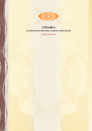 Справка об обучении (высшее образование)