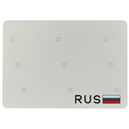 Заготовка прямоугольная, с флагом. (ГРЗТС Тип 3) плоская, Без отверстий)